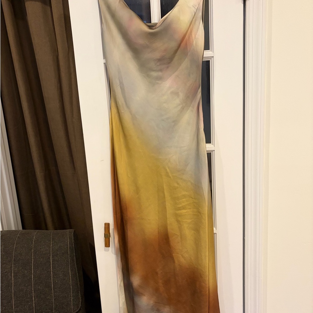 Dolce Golden Ombre Cowl Maxi Dress - 12th Tribe - Picture 2 of 8